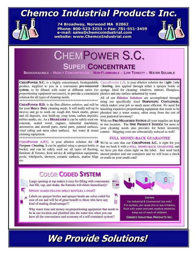 Chempower SC Flyer